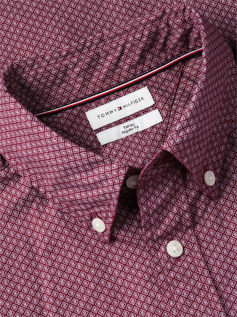 Regular Fit Print Poplin Shirt