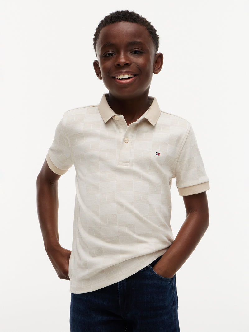 Kids Jacquard Polo