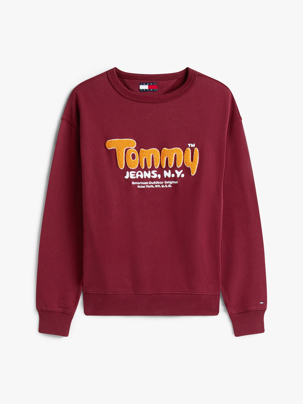 Relaxed Fit Terry Crew Neck Sweatshirt
