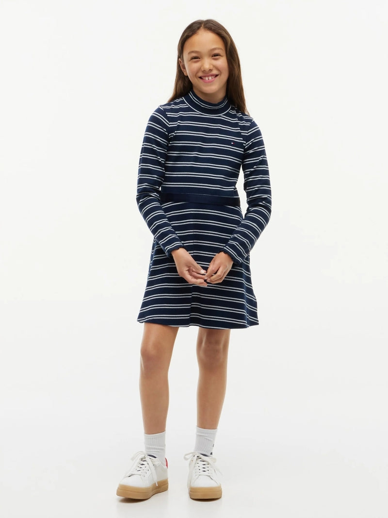 Half Sleeves Knee Length A-Line Dress