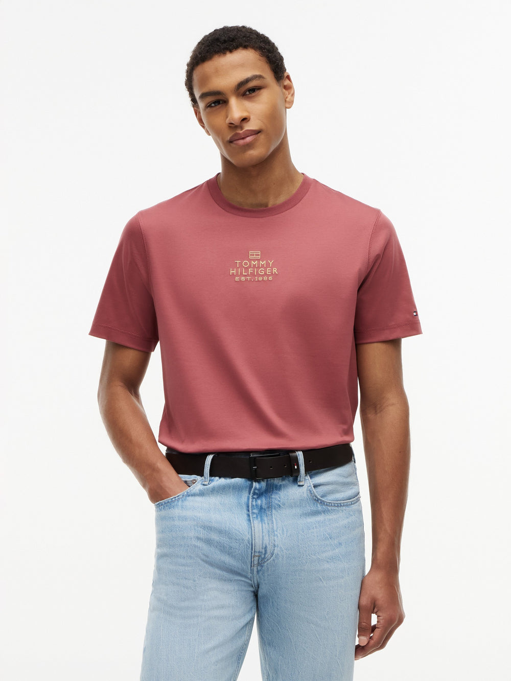 Regular Fit Embroidered Interlock Tshirt
