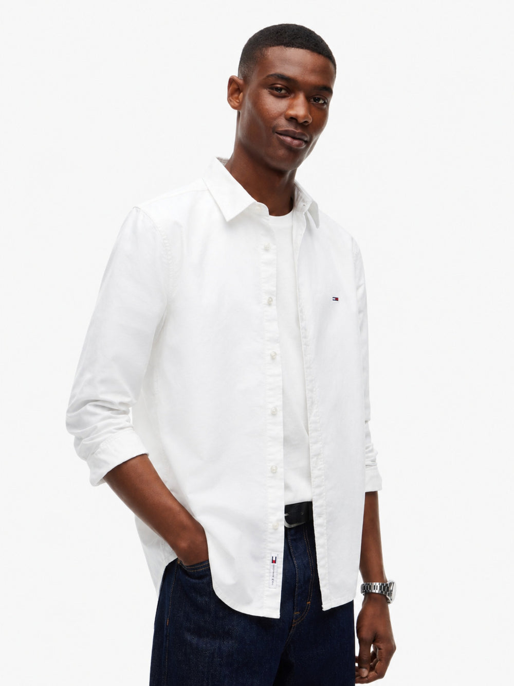 Slim Fit Solid Oxford Shirt