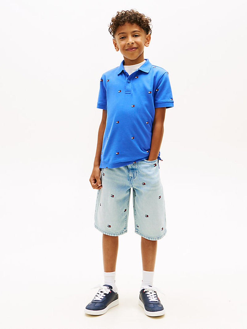 Kids Solid Cotton Stretch Polo