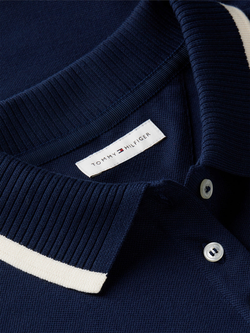 Solid Relaxed Fit Half Sleeve Pique Polo