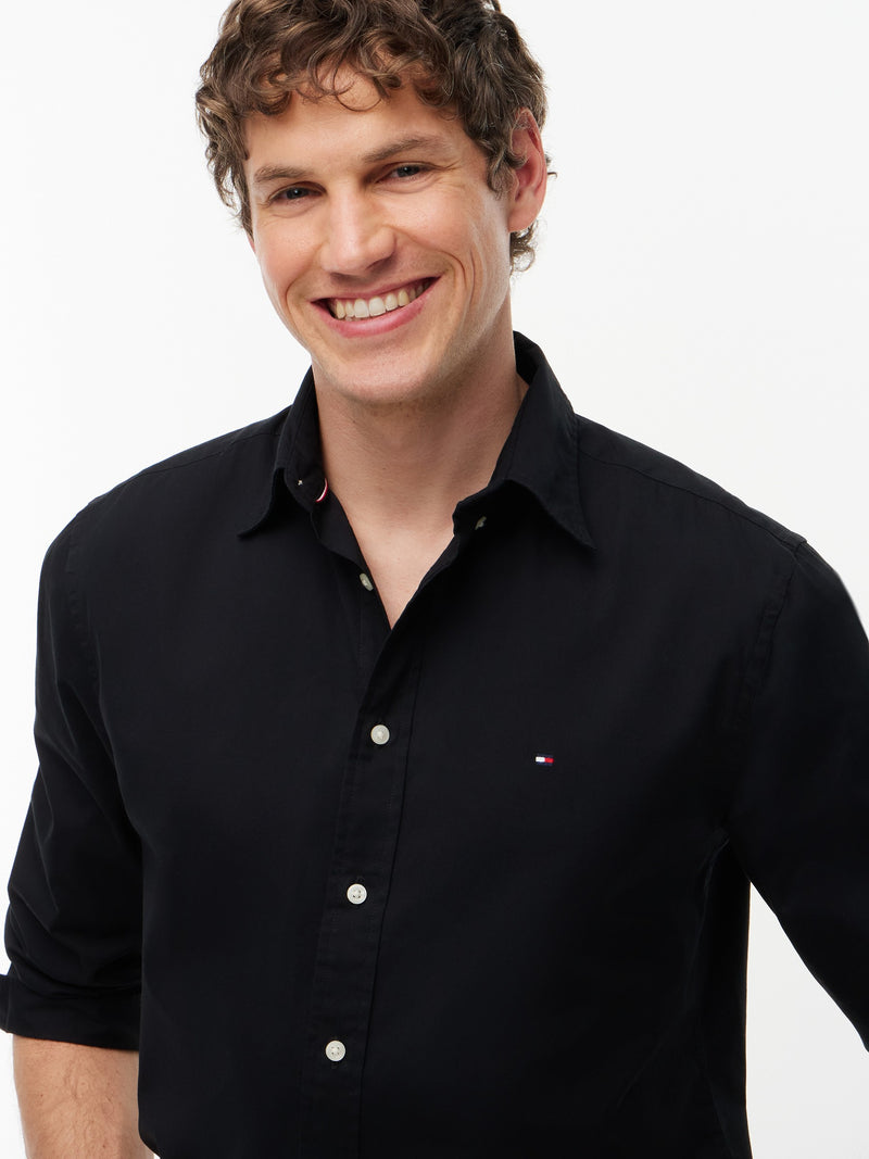 Regular Fit Solid Poplin Shirt