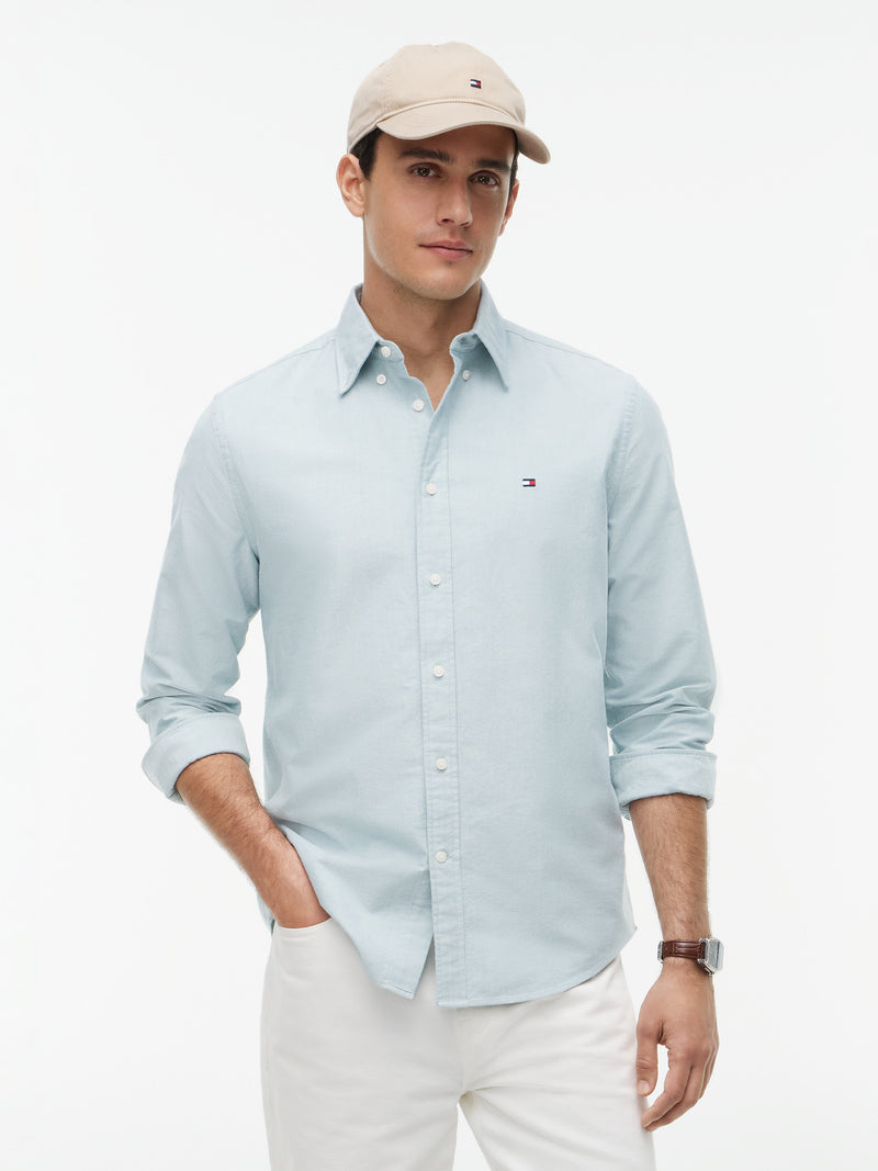 Regular Fit Solid Oxford Shirt