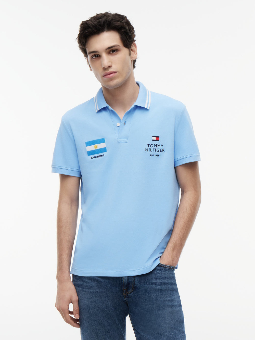 Regular Fit Graphic Pique Polo