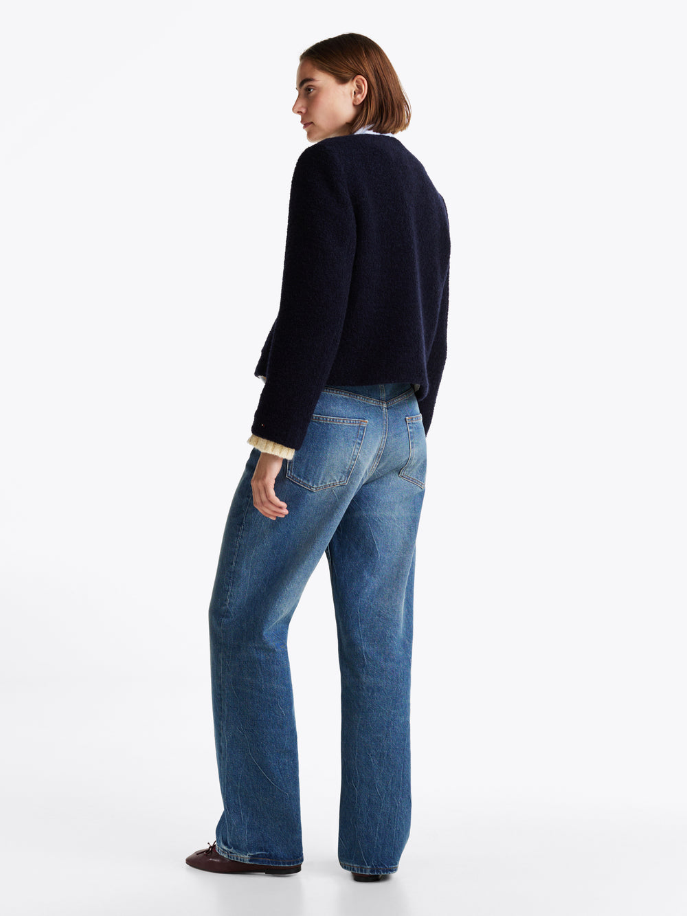 Crop Fit Wool Jacket