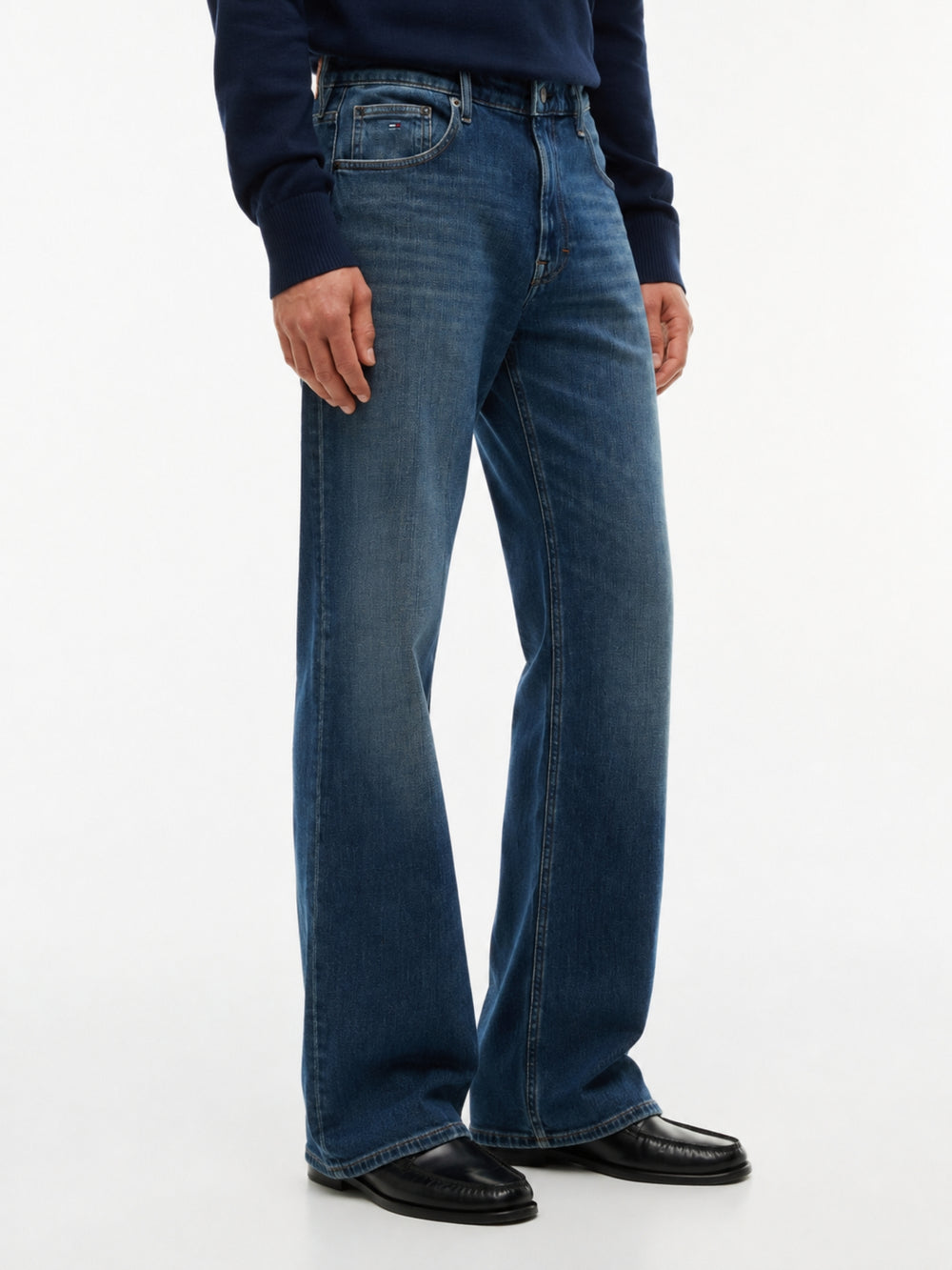 Men Ryan Bootcut Slim Bootcut Dark Wash Jeans