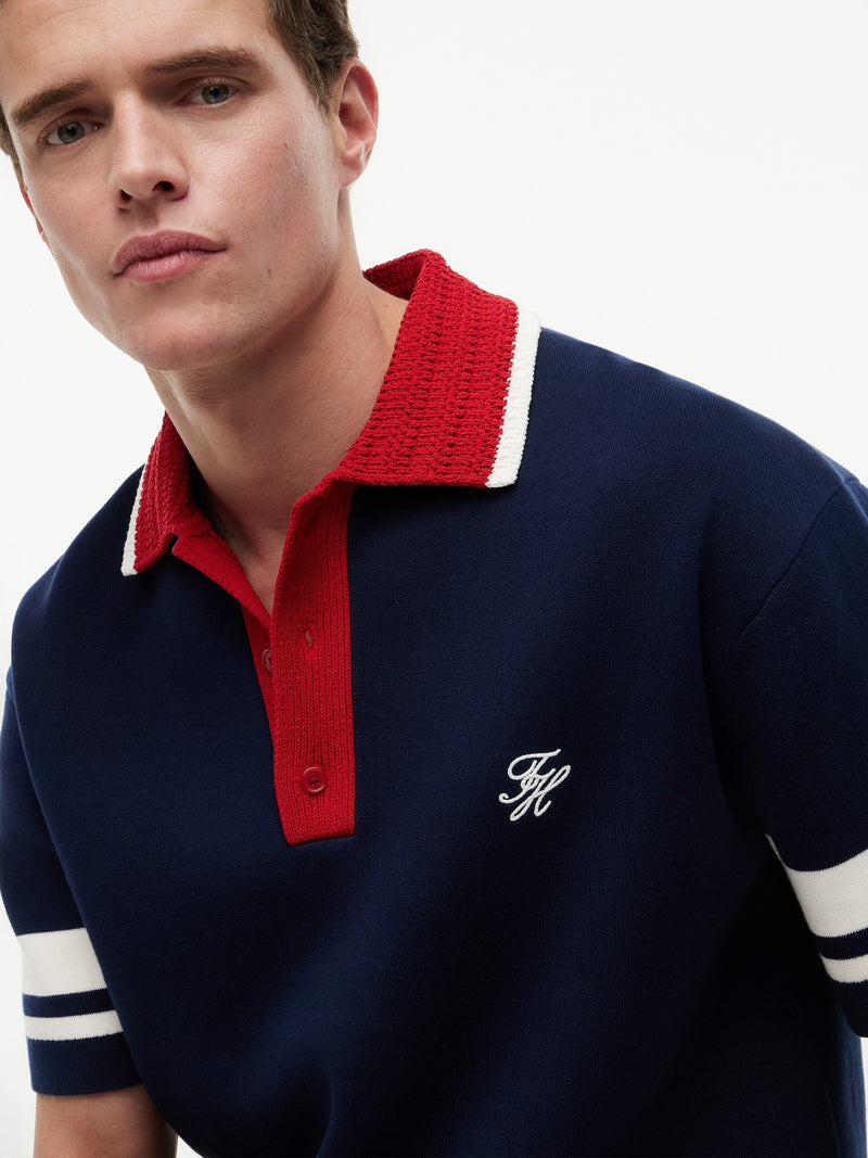 Regular Fit Flat Knit Polo