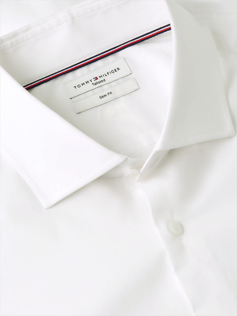 Slim Fit Solid Poplin Shirt
