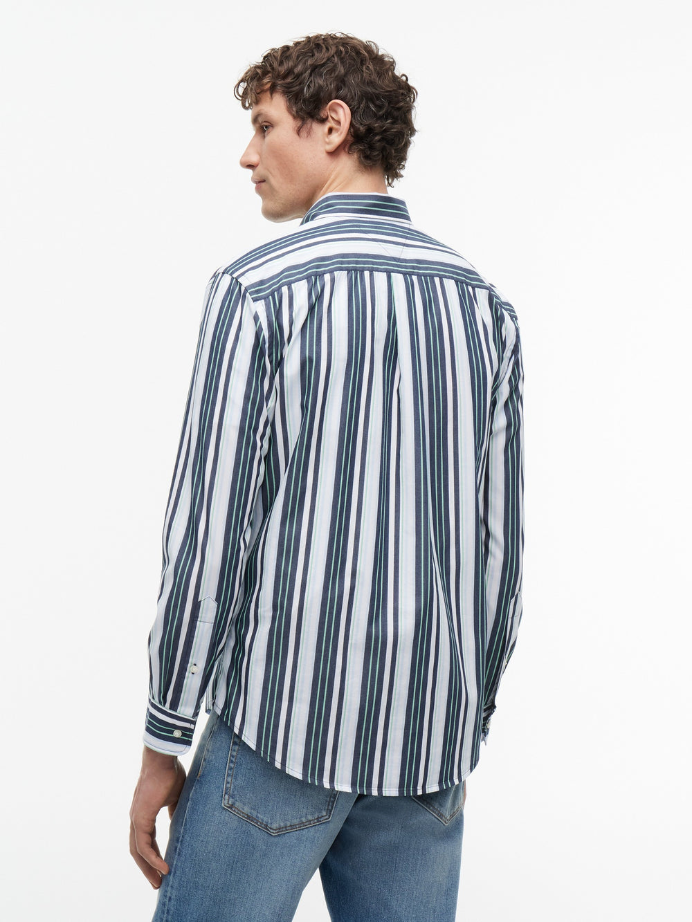 Regular Fit Stripe Poplin Shirt