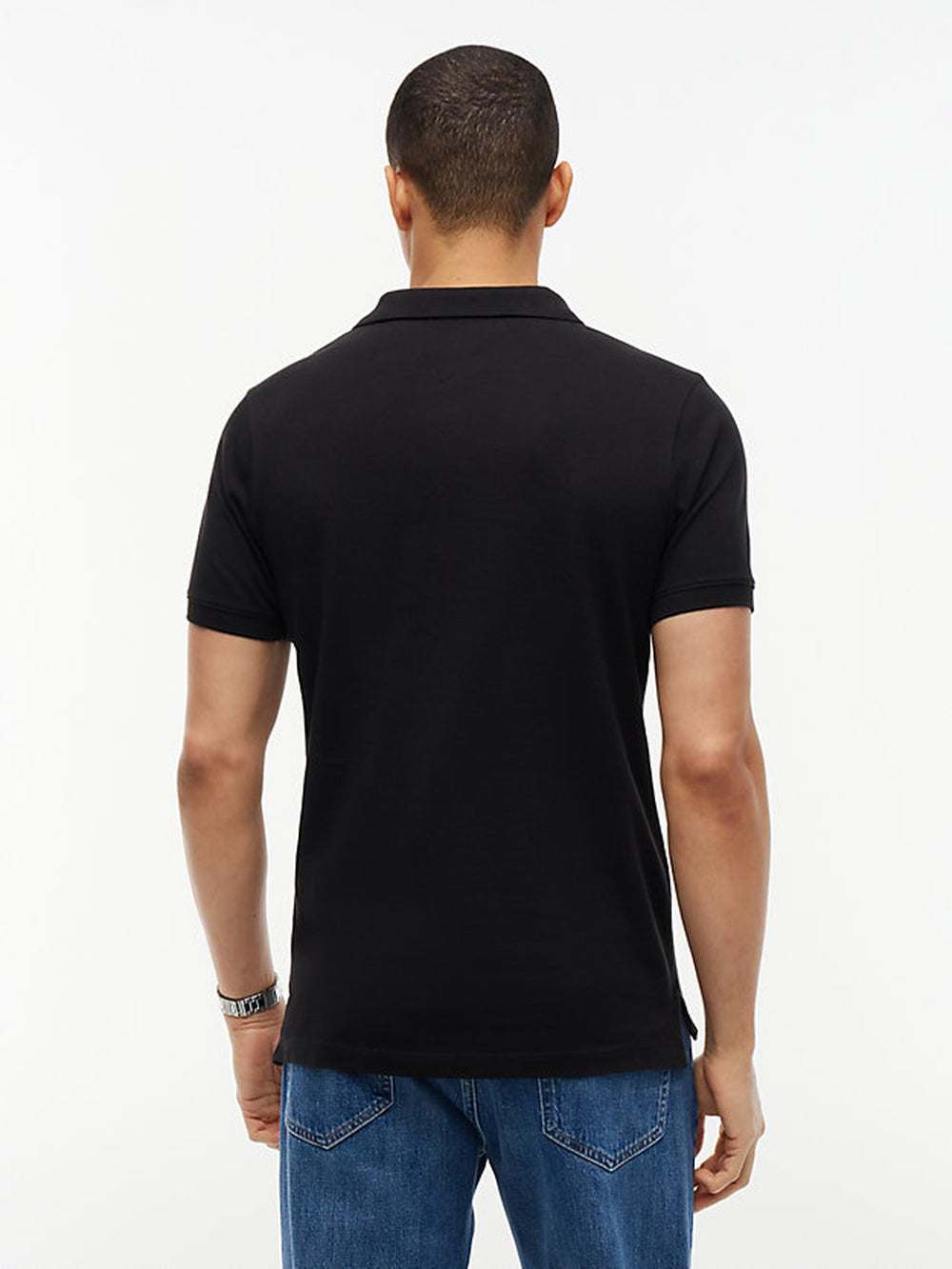 Slim Fit Contrast Placket Polo