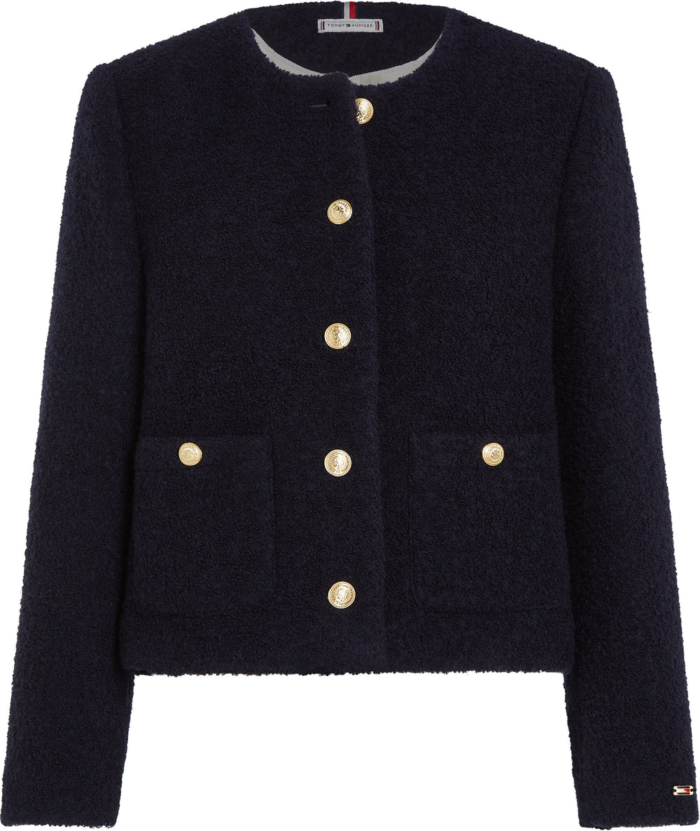 Crop Fit Wool Jacket