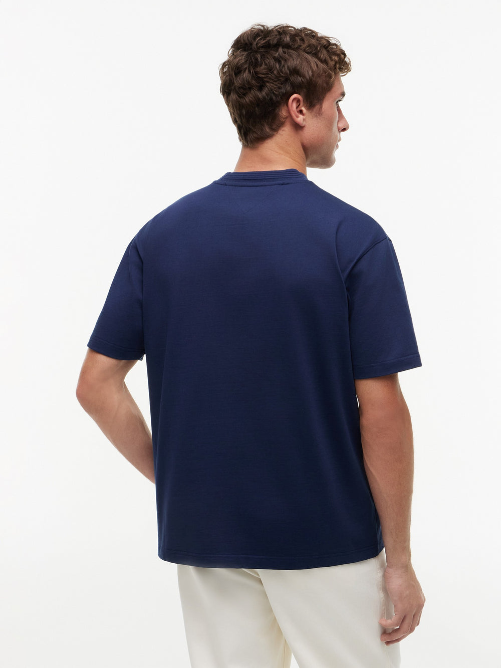 Relaxed Fit Cord Embroidery Tshirt