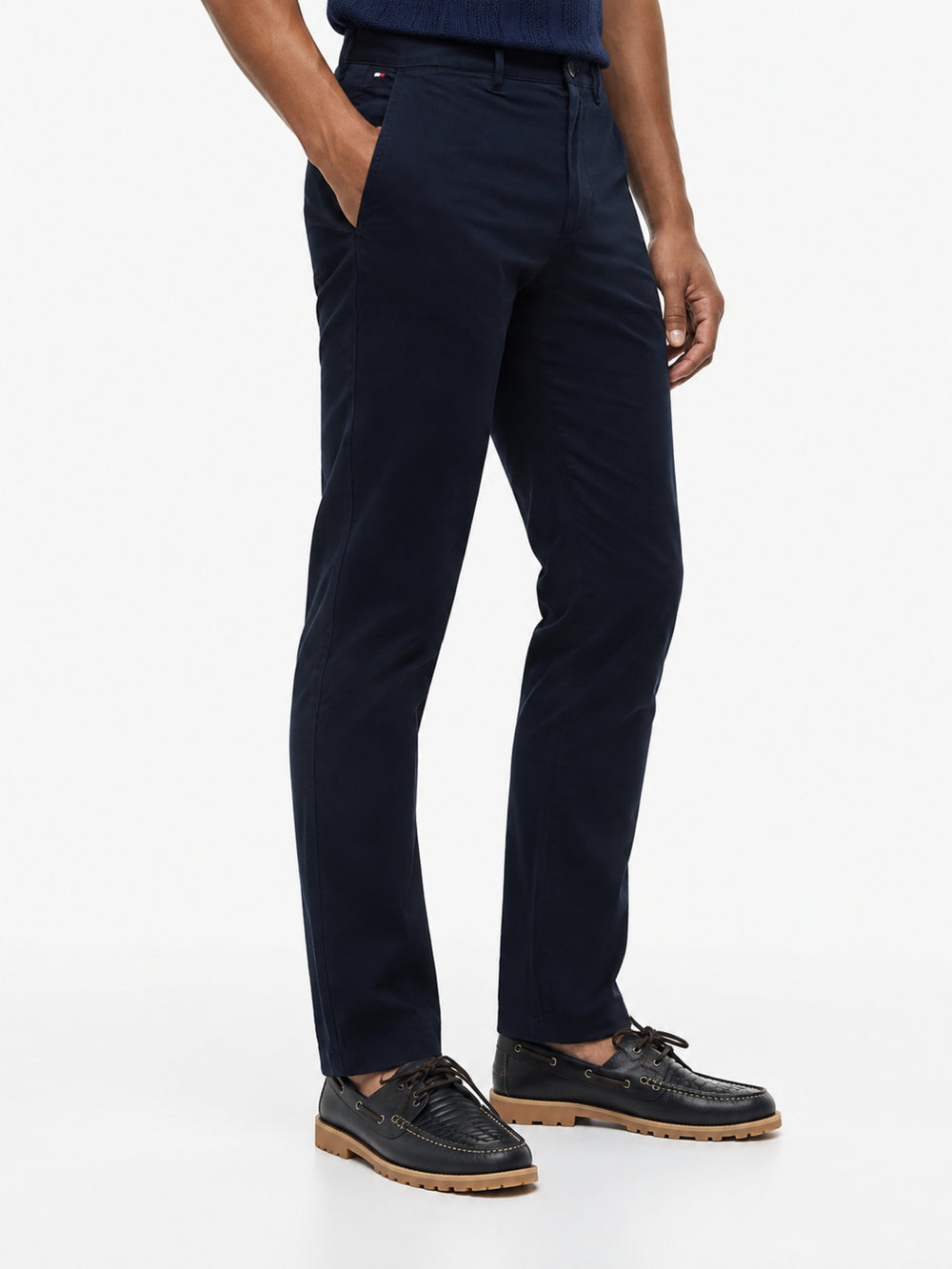 Men Denton Slim Straight Fit Solid Trouser