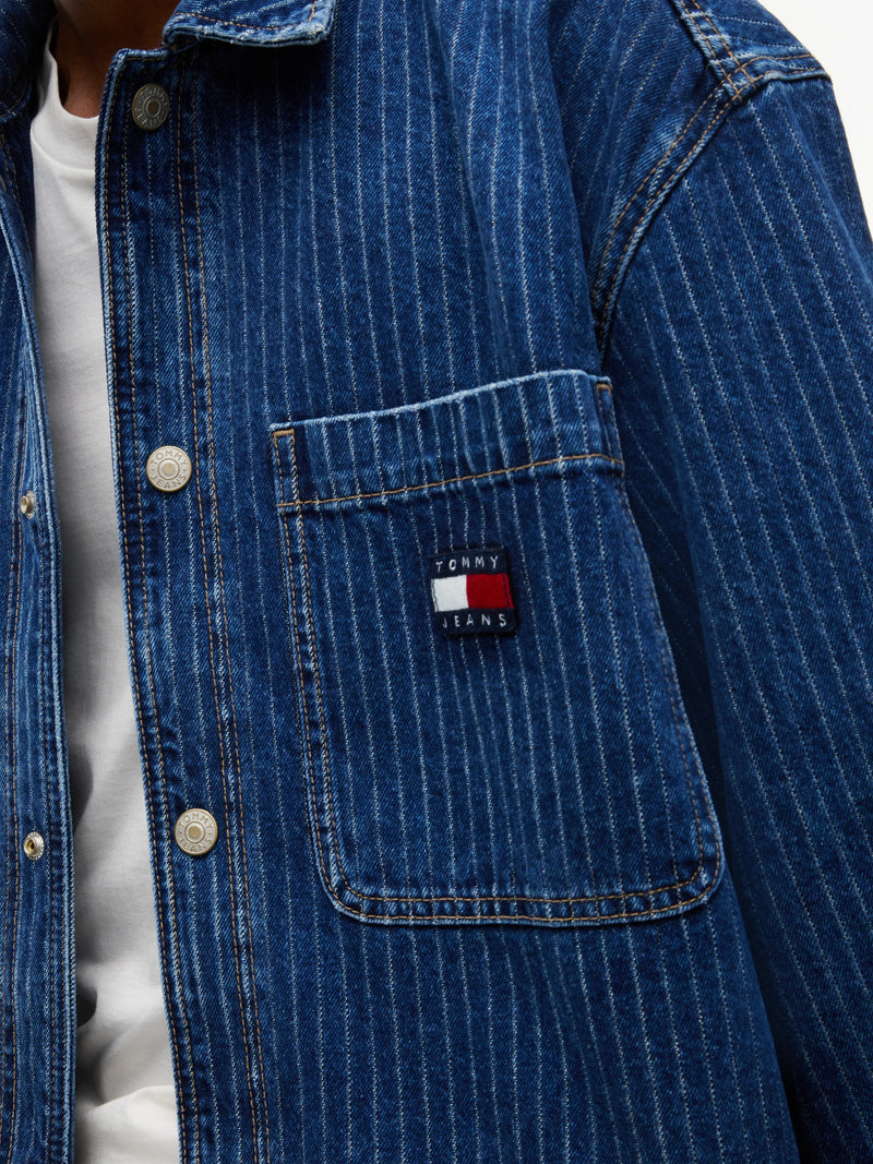 Relaxed Fit Washed Denim Shirt