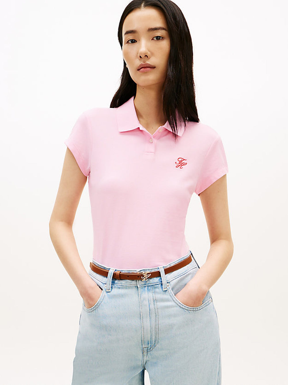Solid Slim Fit Short Sleeve Pique Polo