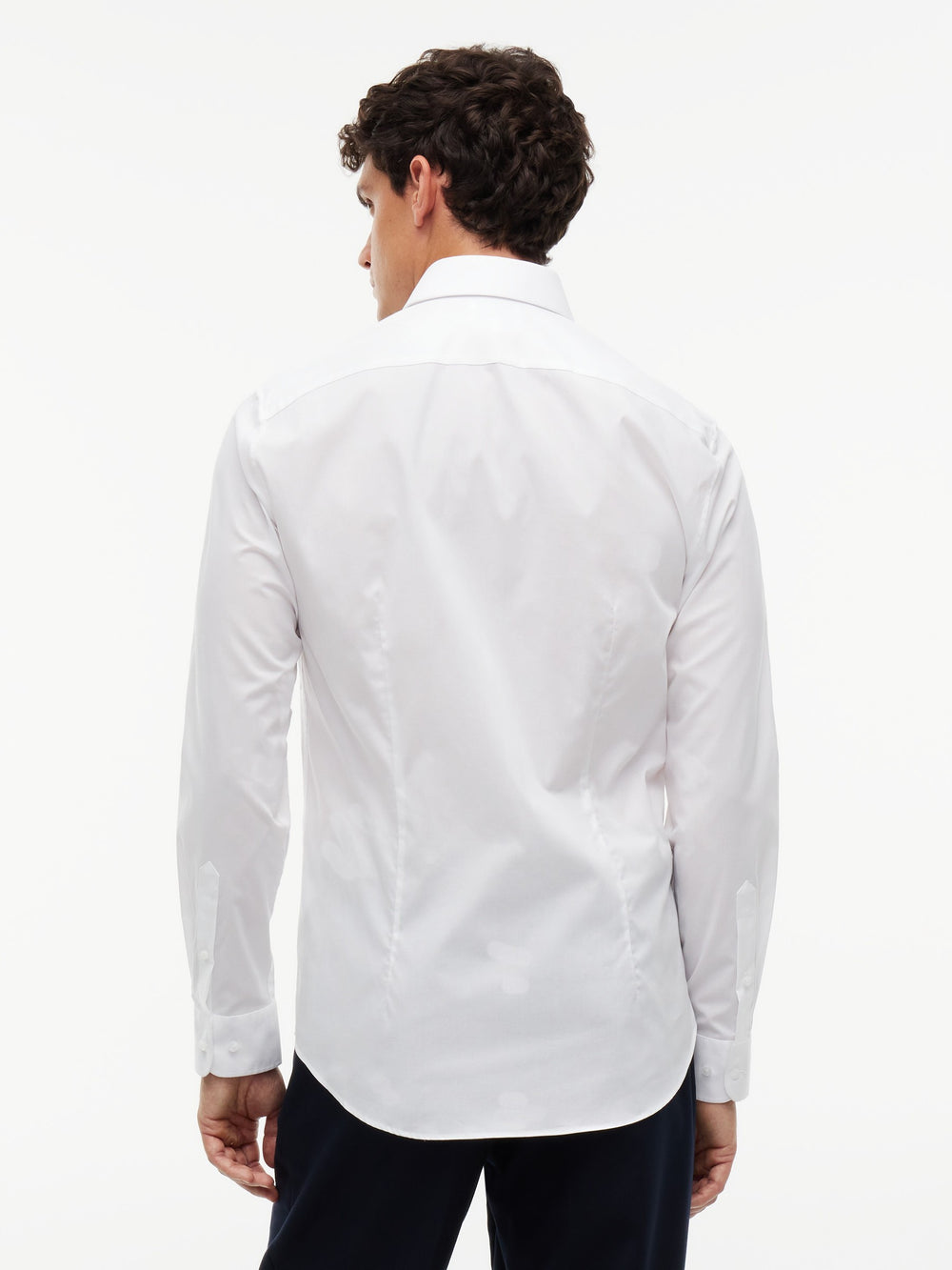 Slim Fit Solid Poplin Shirt