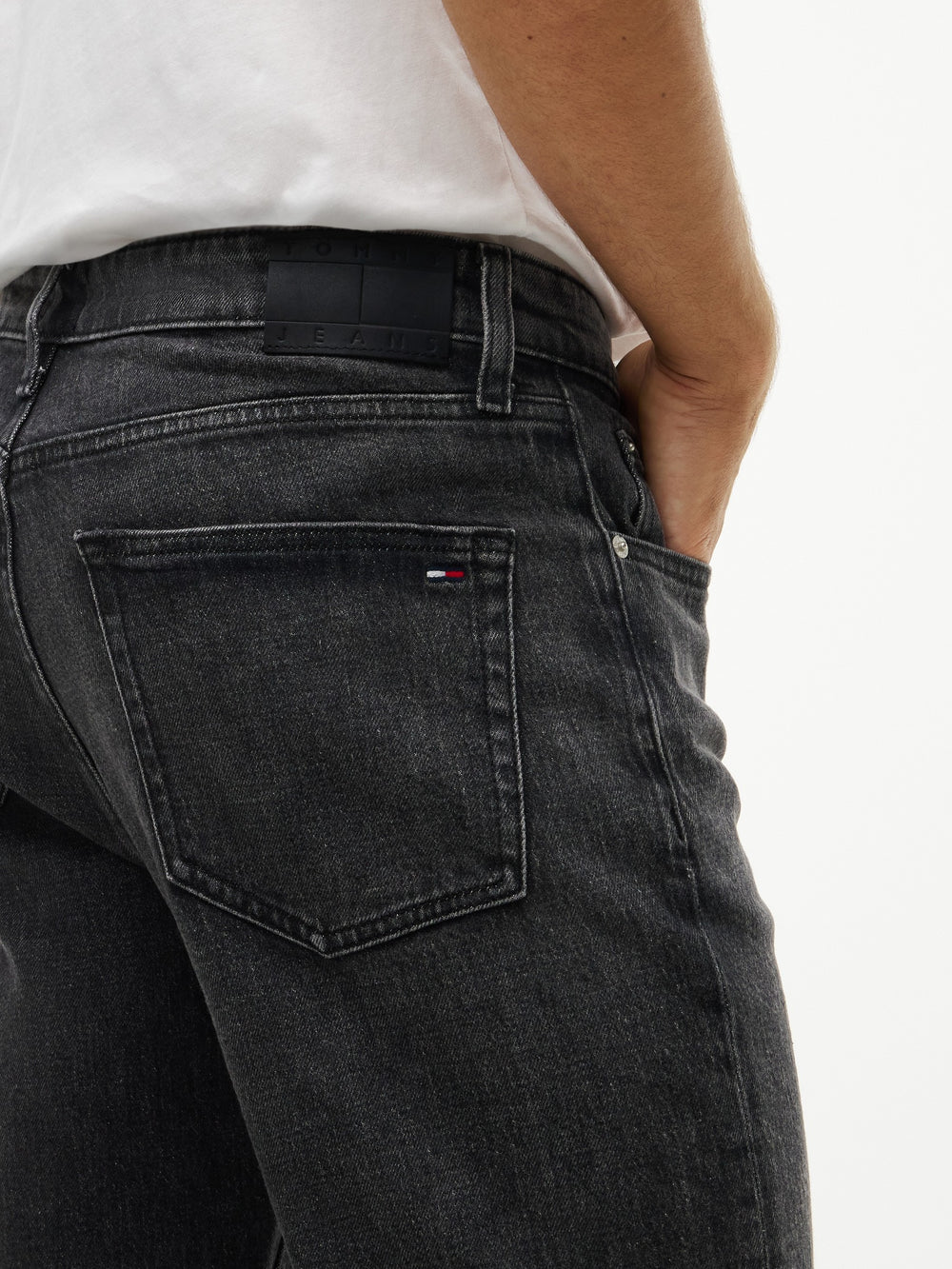 Men Otis Regular Straight Washed Black Jeans