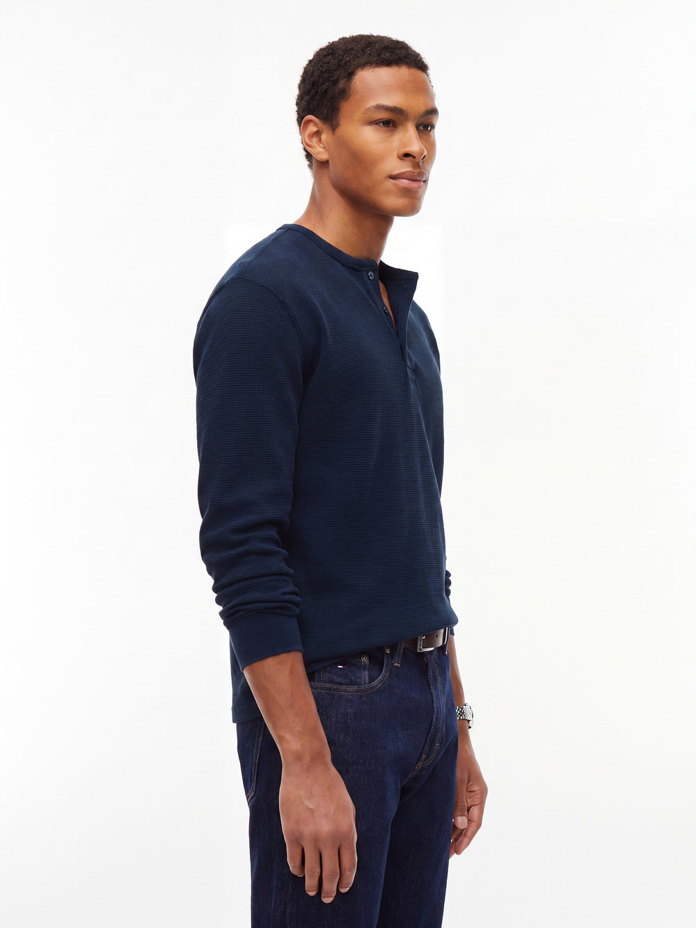 Regular Fit Henley Long Sleeve T-Shirt