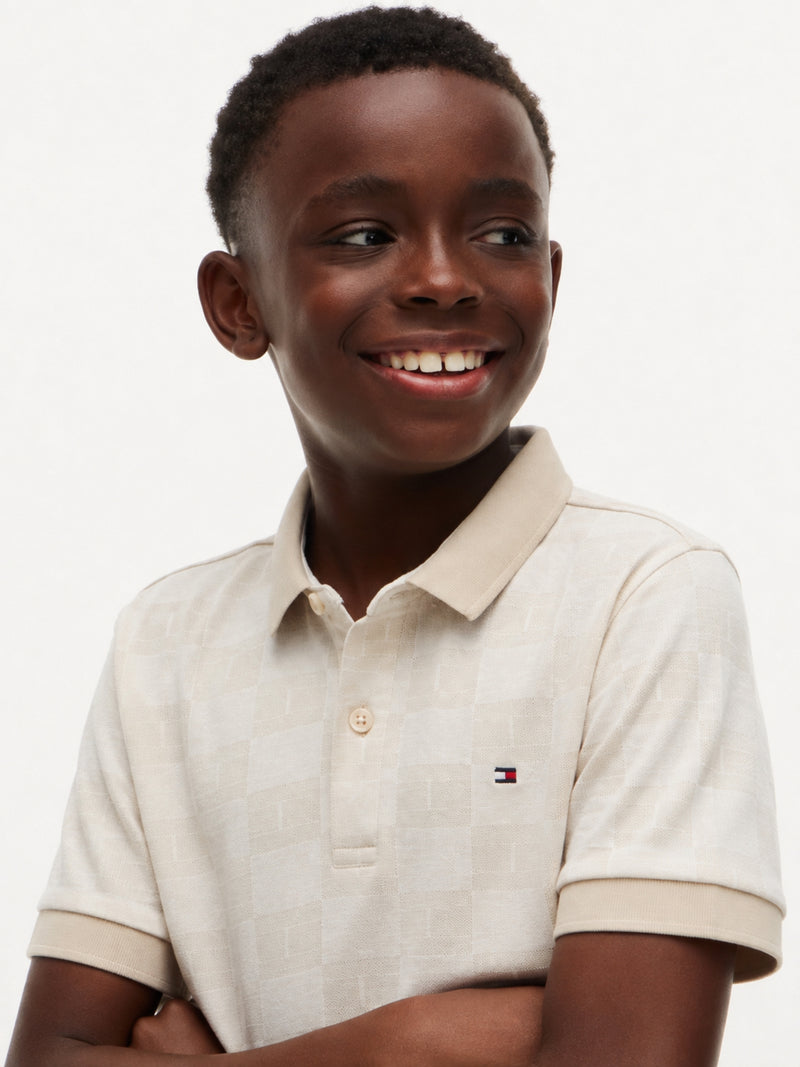 Kids Jacquard Polo