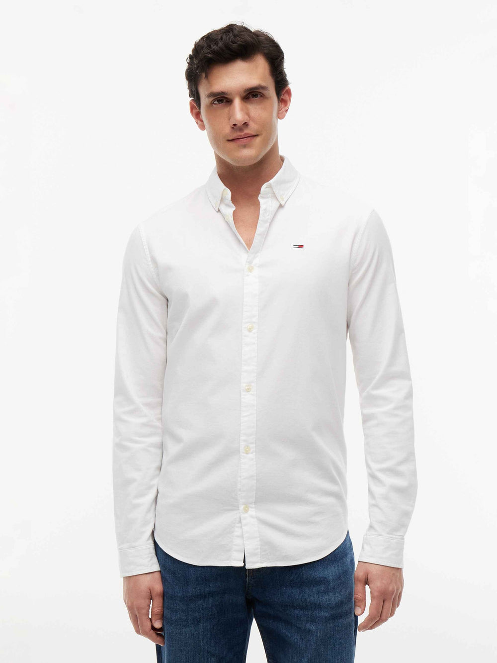 Slim Fit Solid Oxford Shirt