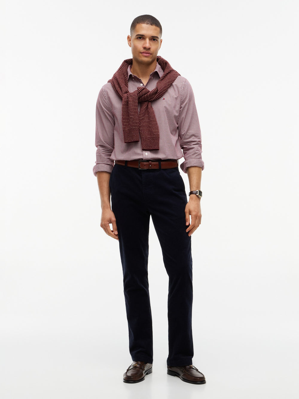 Regular Fit Check Poplin Shirt