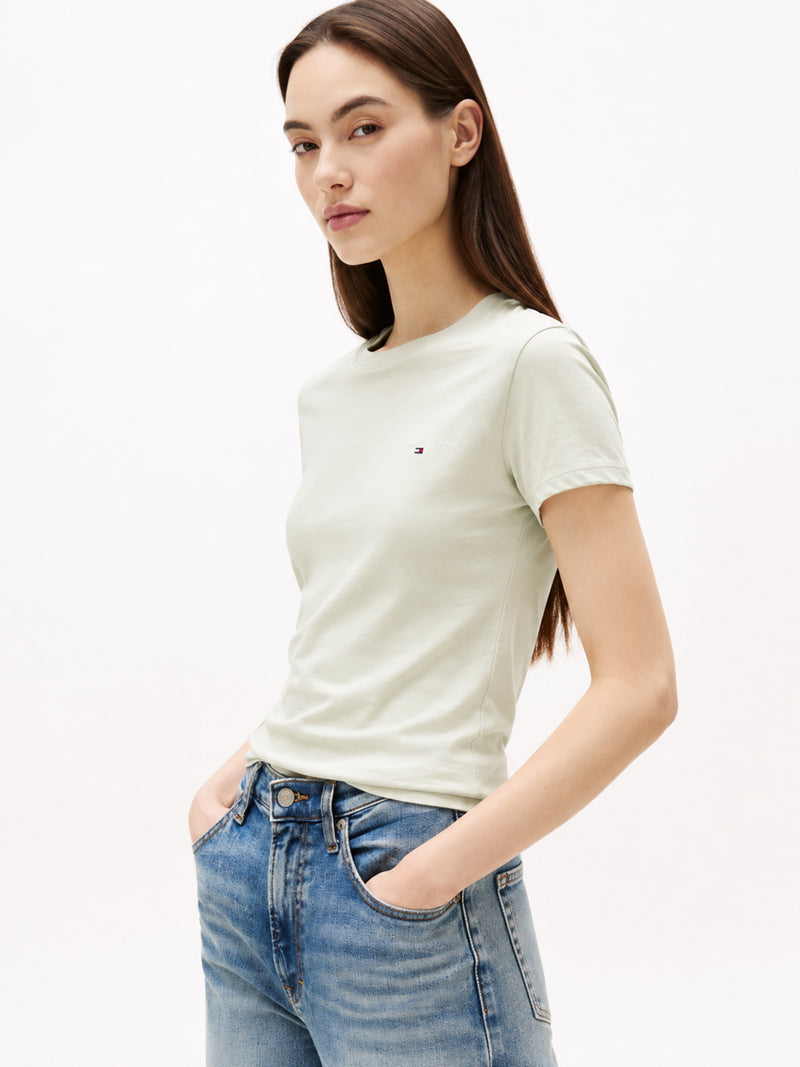 Solid Slim Fit Half Sleeve Cotton Jersey T-Shirt