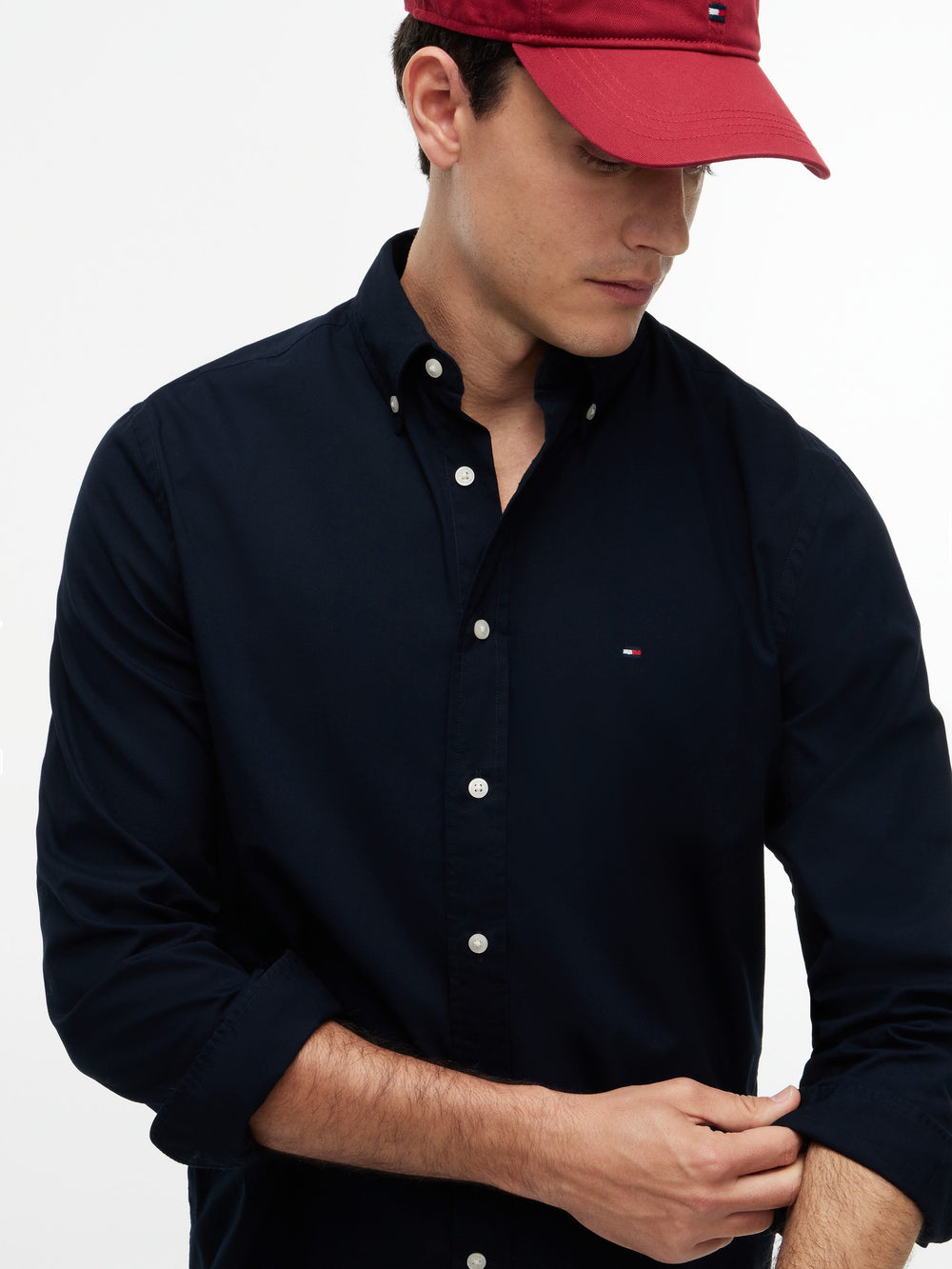 Regular Fit Solid Poplin Shirt