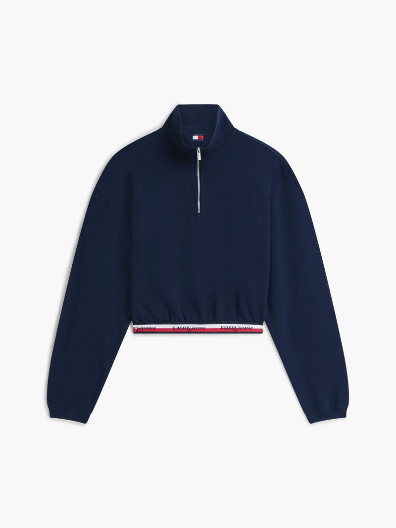 Relaxed Fit Terry Zip Thru
