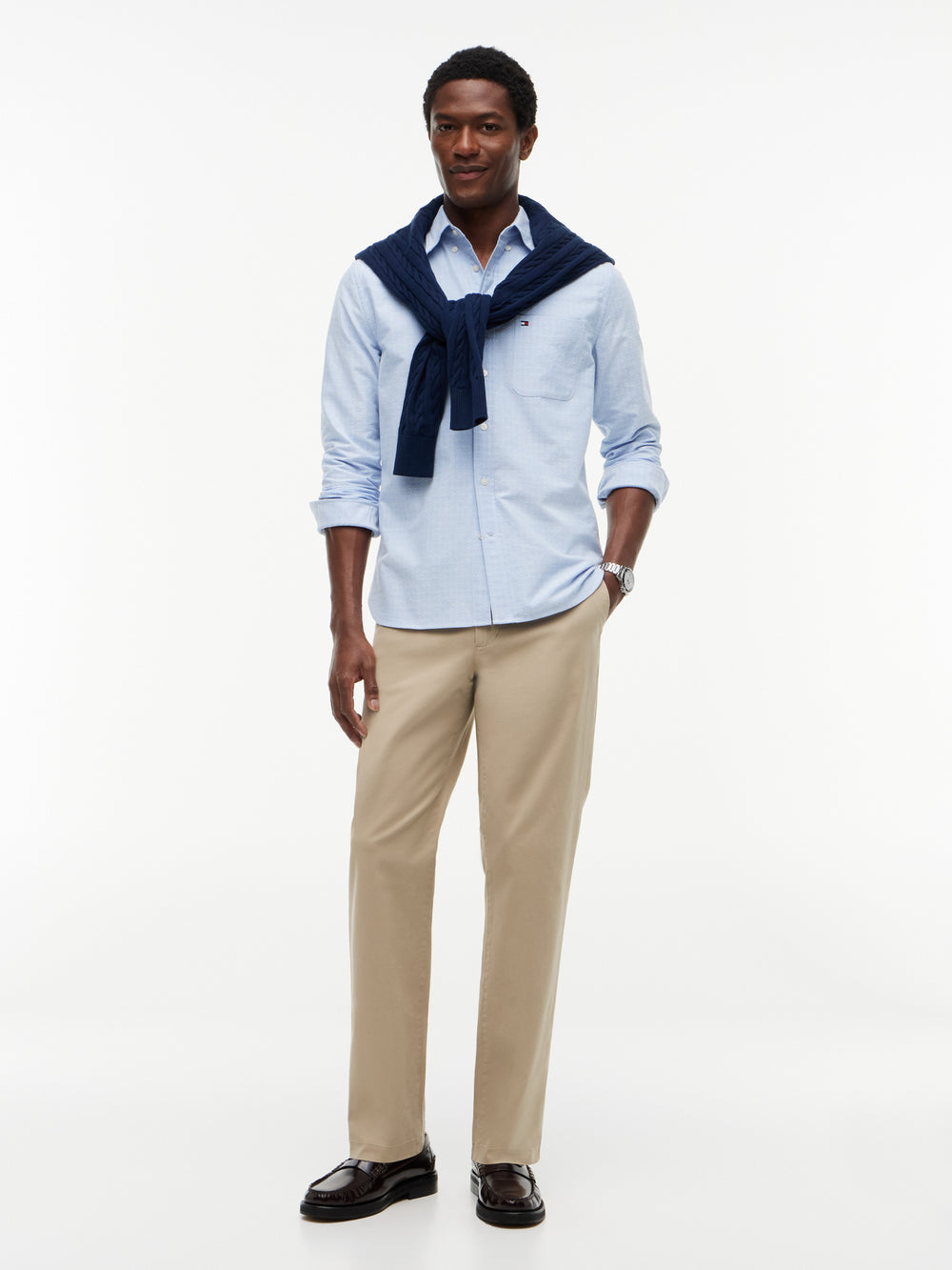 Regular Fit Texture Oxford Shirt