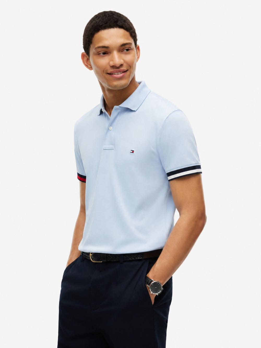 Slim Fit Interlock Polo