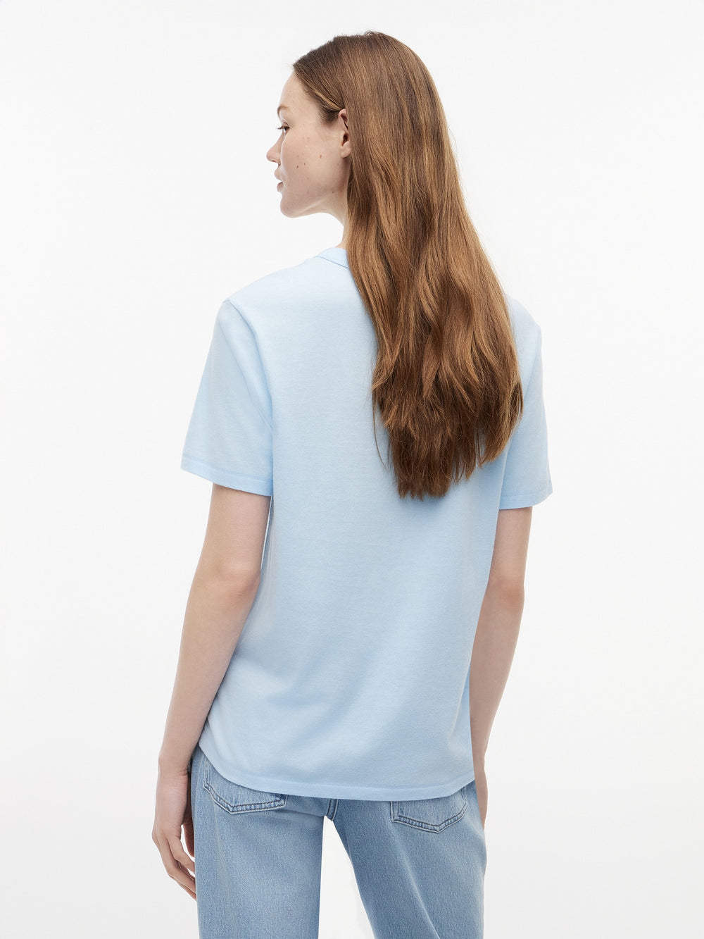Solid Relaxed Fit Half Sleeve Cotton Jersey T-Shirt
