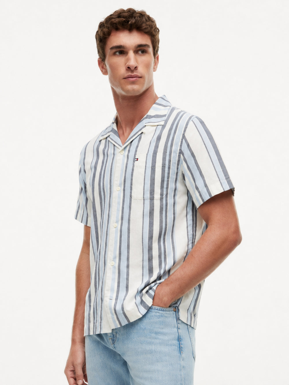 Regular Fit Stripe Dobby Shirt