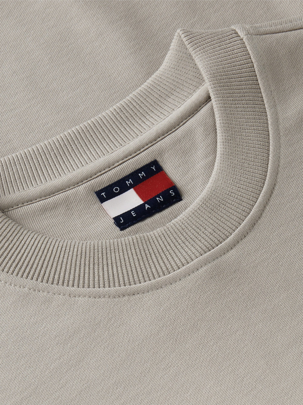 Regular Fit Diagonal Terry Crew Neck Sweatshirt