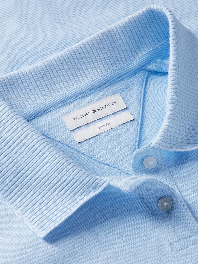 Solid Slim Fit Half Sleeve Pique Polo