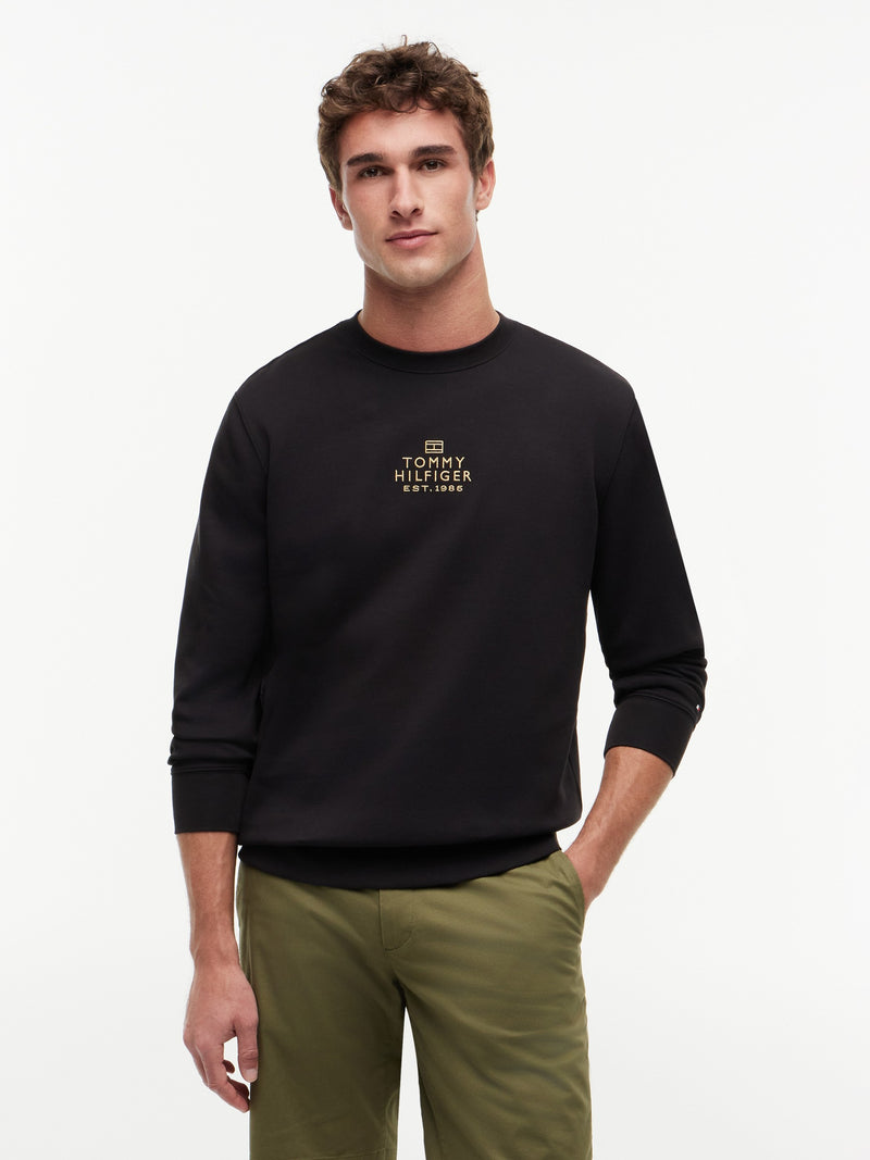 Regular Fit Embroidered Interlock Pullover