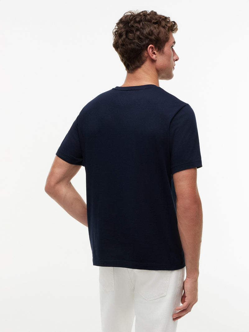 Regular Fit Solid Pocket Tshirt