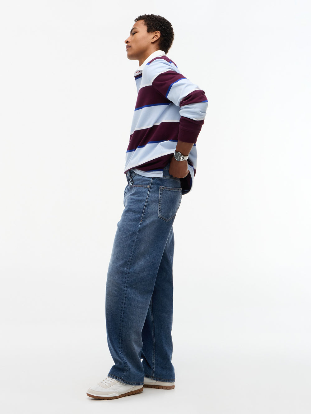 Men Jaimie Loose Mid Wash Jeans
