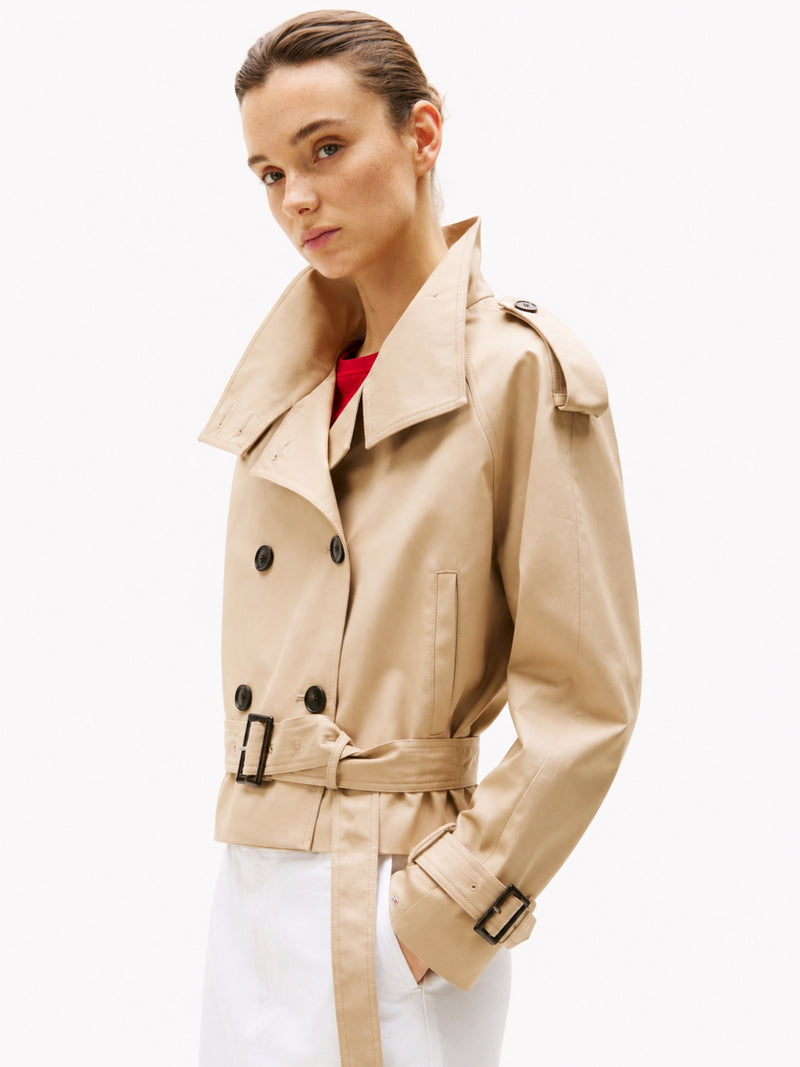 Crop Fit Trench