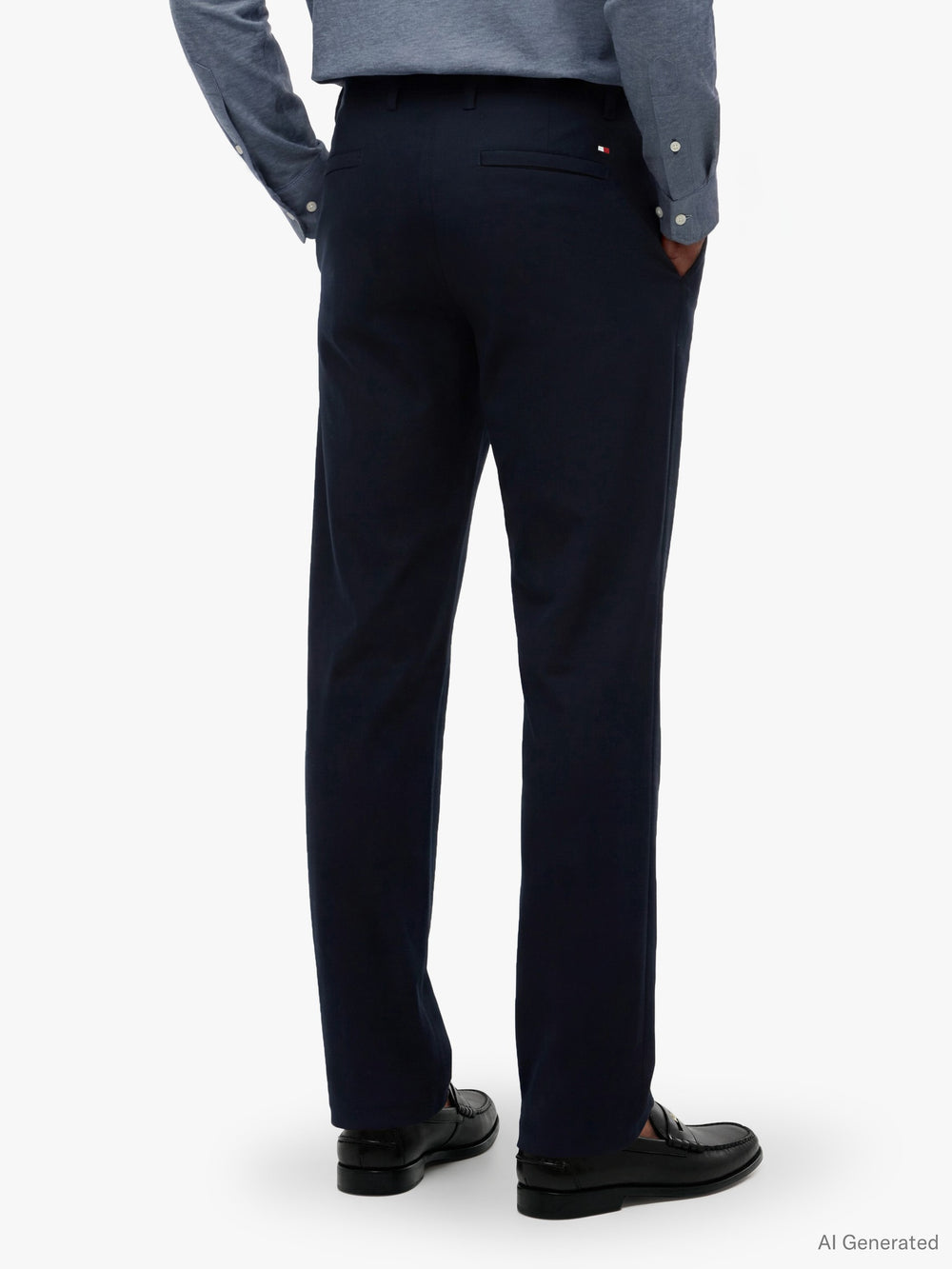 Men Denton Slim Straight Fit Knit Tech Trouser