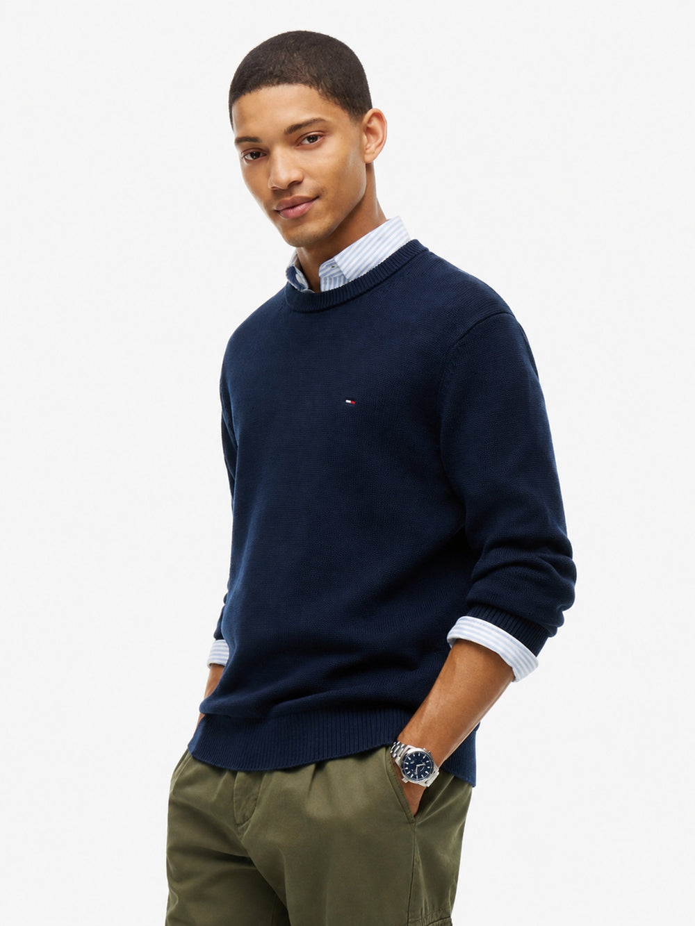 Slim Fit Essential Loose Knit Pullover