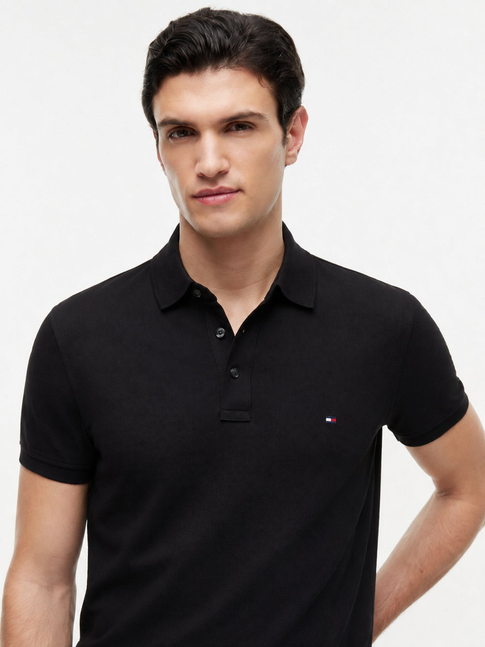 Slim Fit Solid Pique Polo