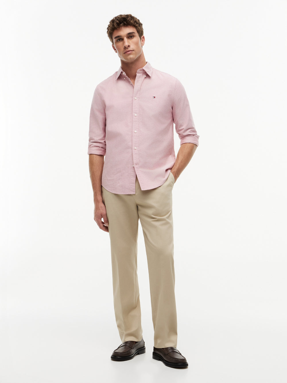 Regular Fit Solid Oxford Shirt