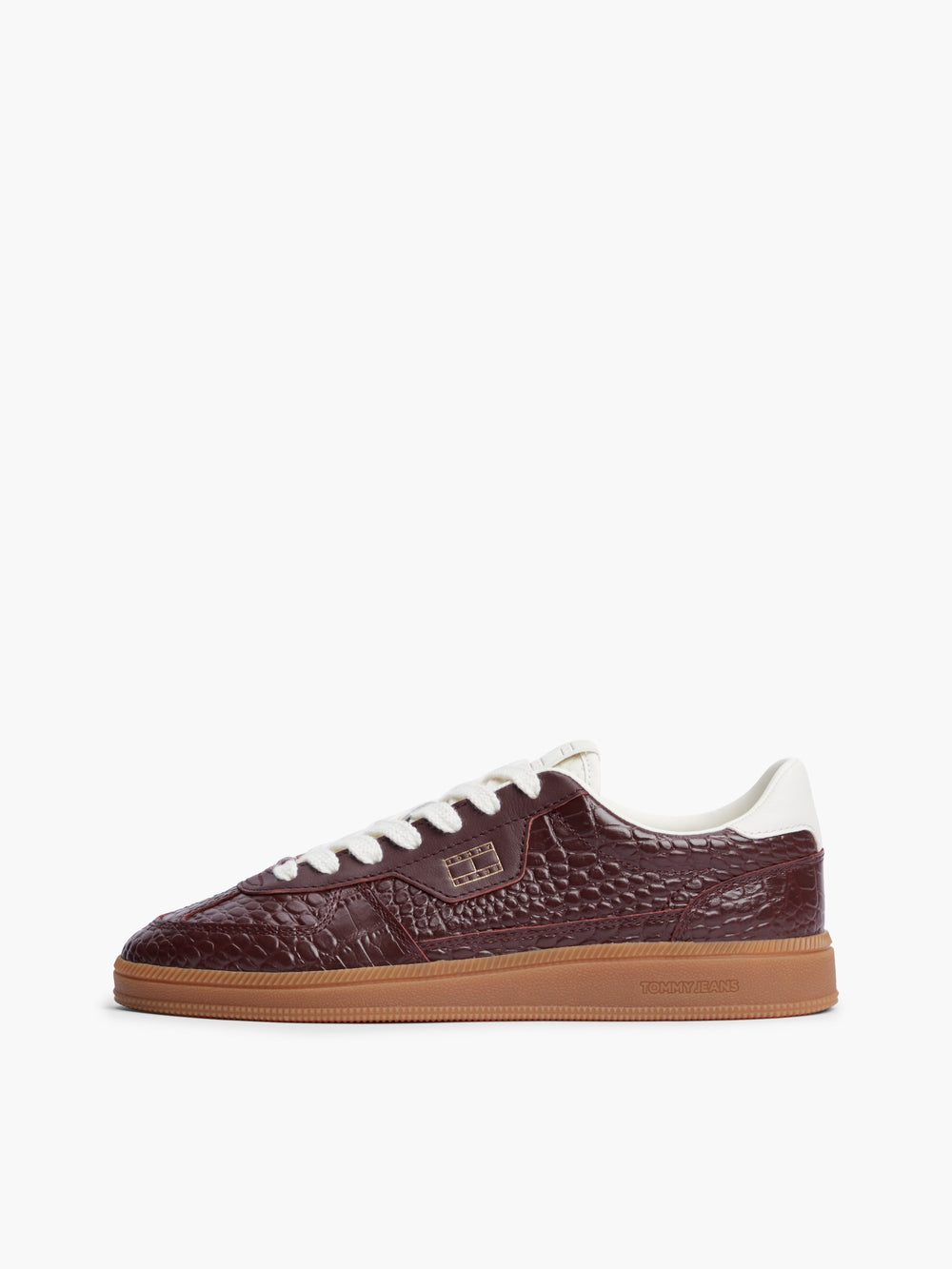 Women Croco Embossed Low Profile Sneaker