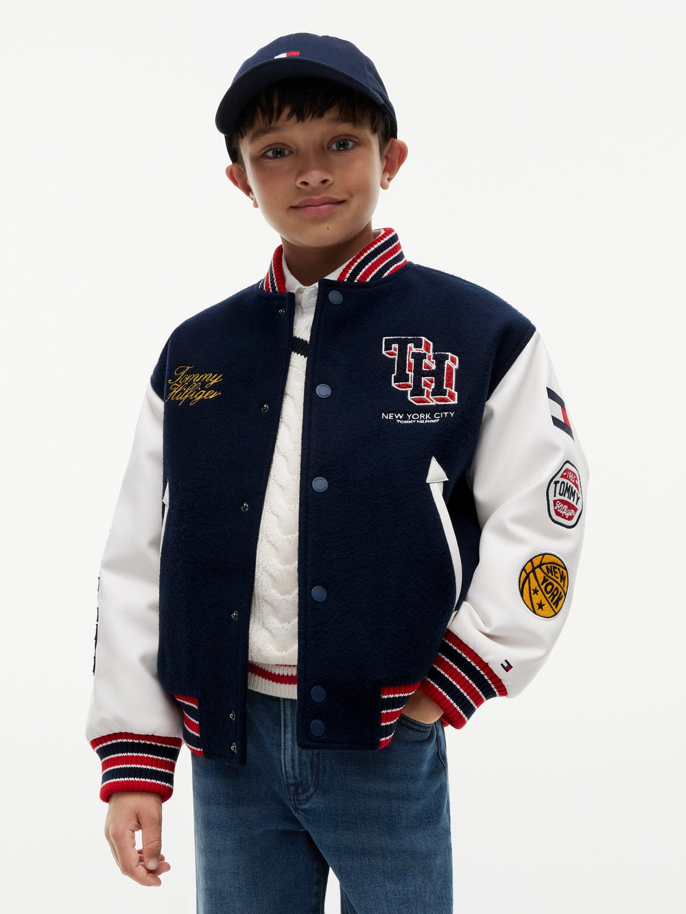 Kids Color Block Bomber Jacket