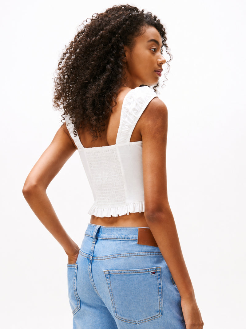Cropped Solid Top