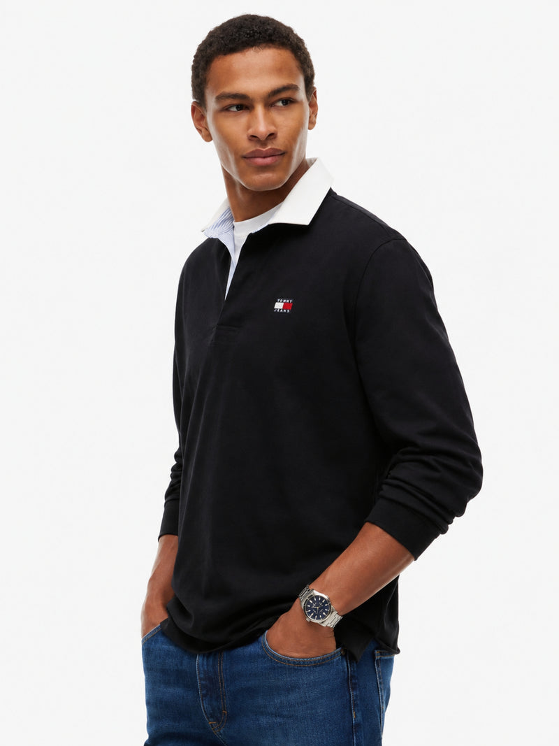 Relaxed Fit Rugby Polo