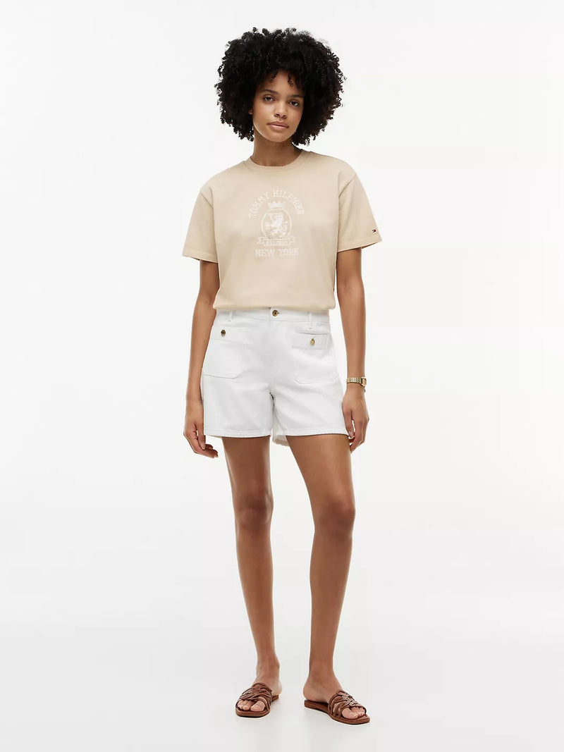 Solid Relaxed Fit Half Sleeve Cotton Jersey T-Shirt